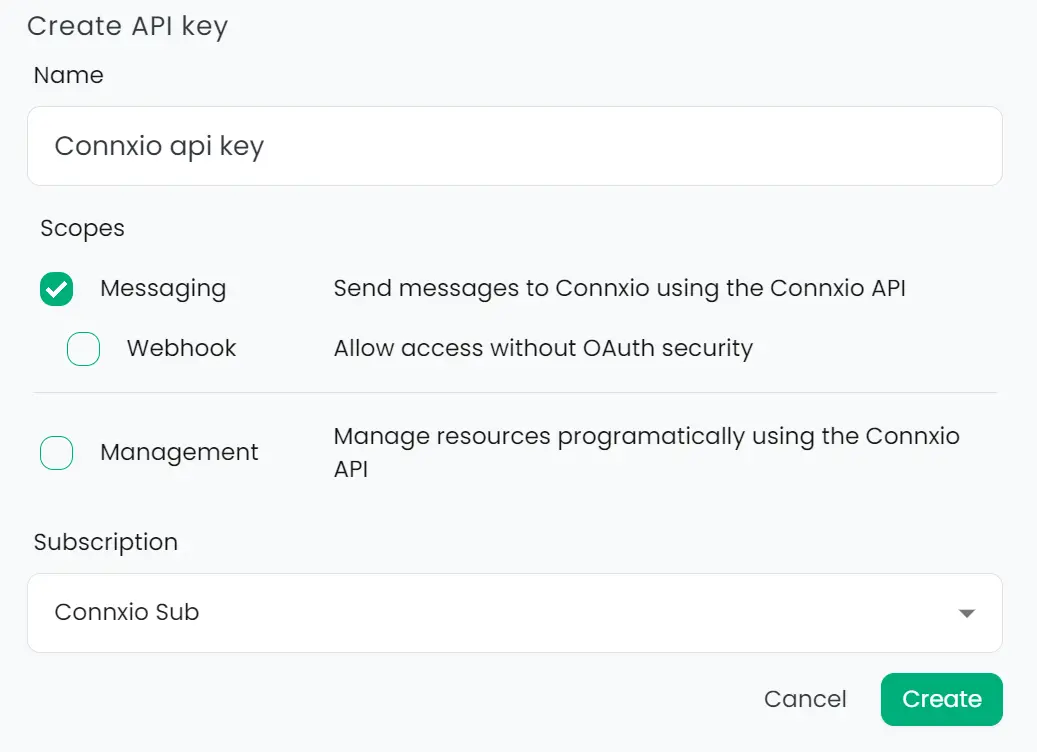 How to create an API key