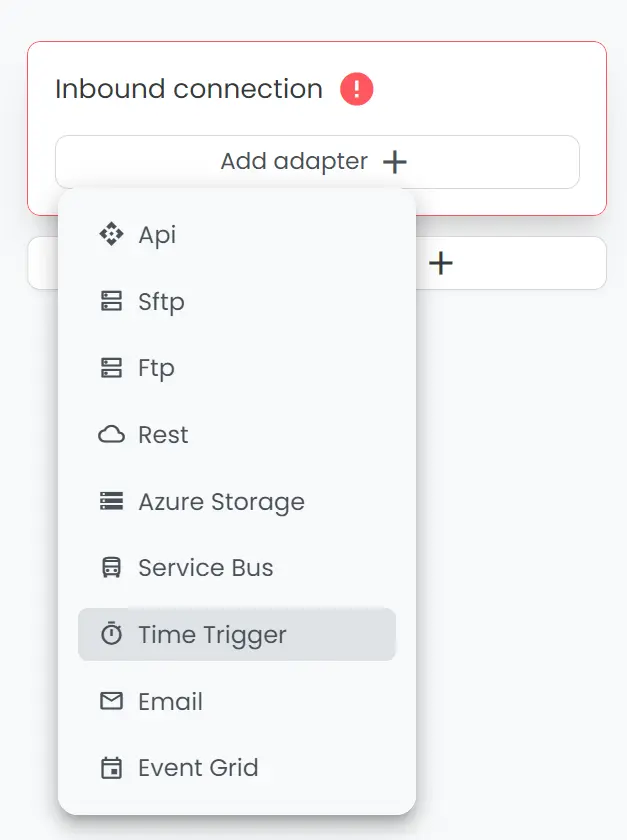 Configuring inbound connection