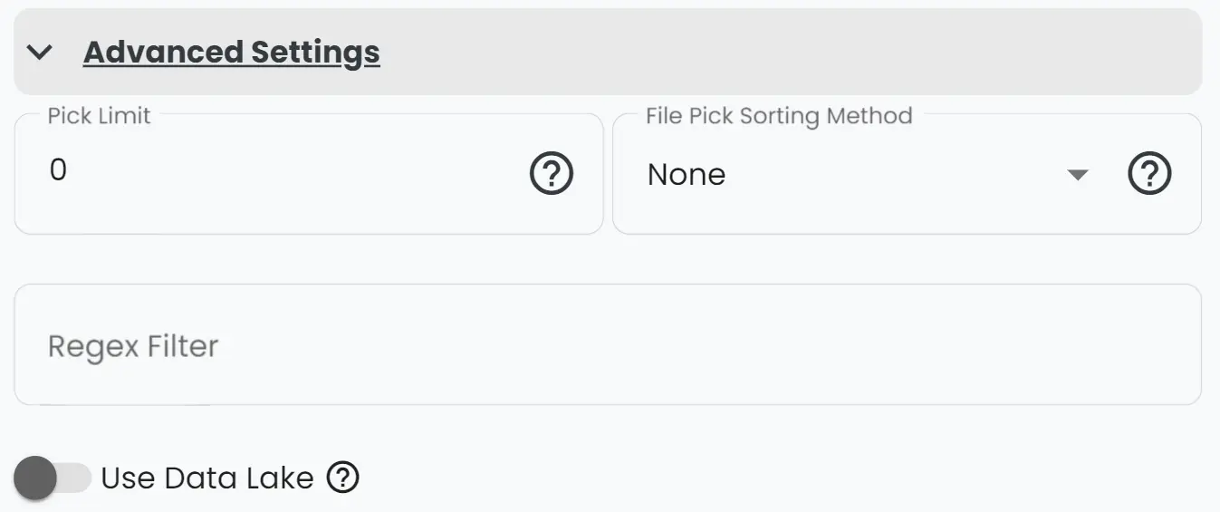 data pickup interval