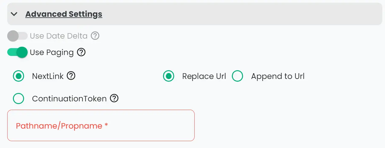 data pickup interval