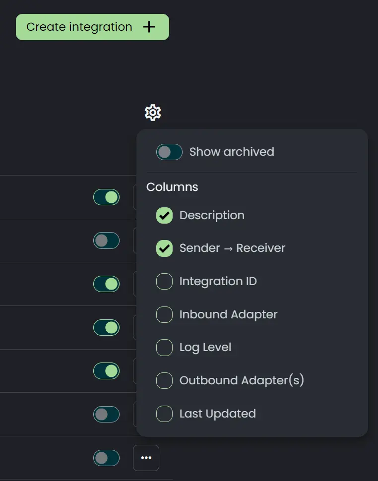 Configuring inbound connection