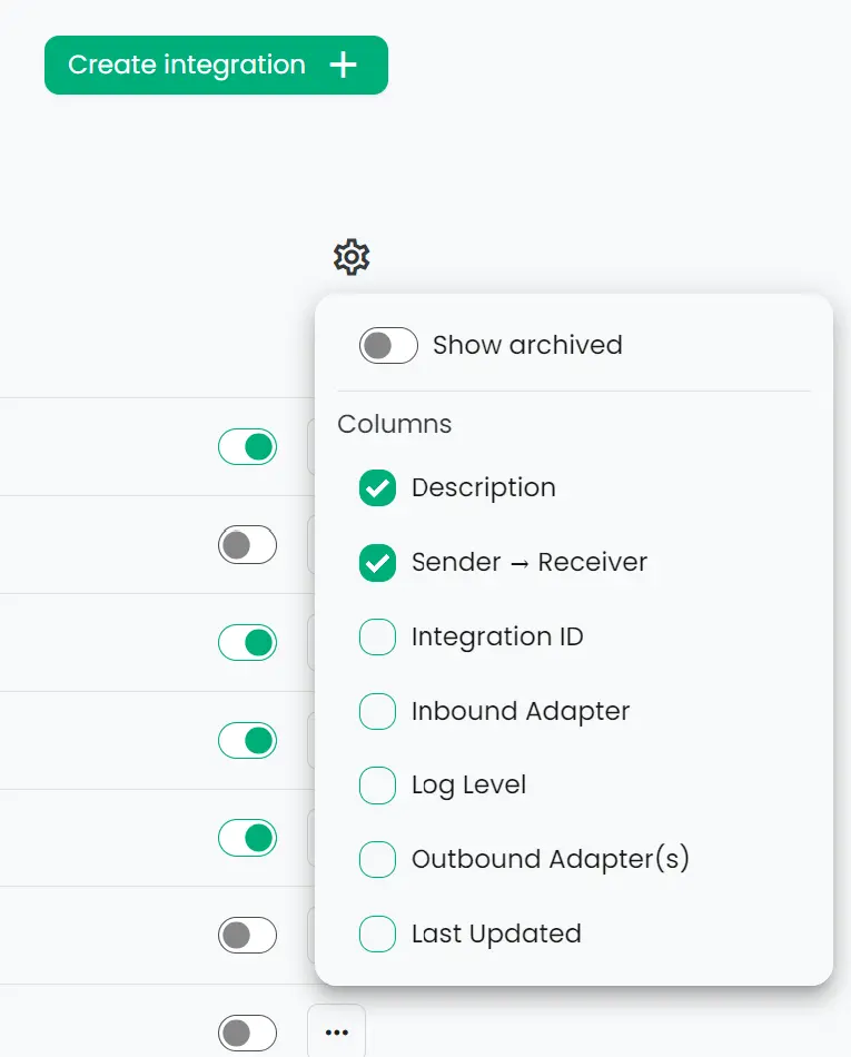 Configuring inbound connection