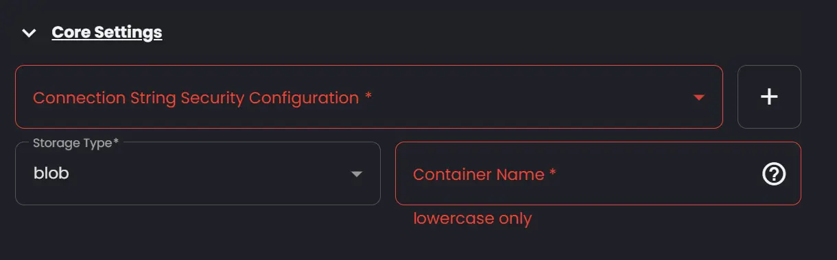 core settings