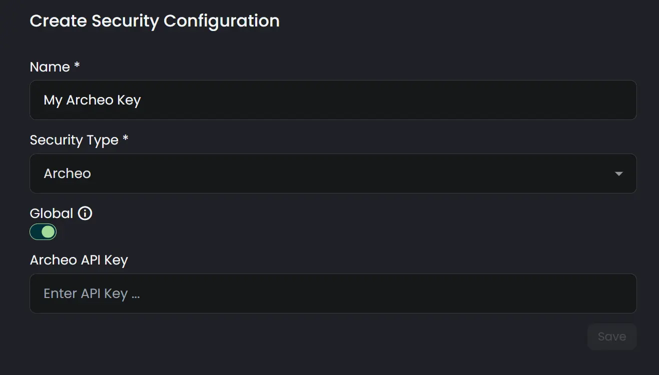 security config