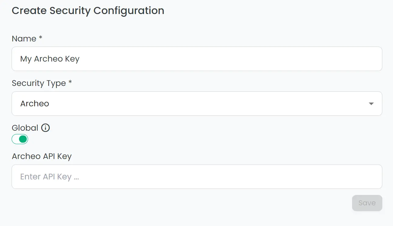 security config