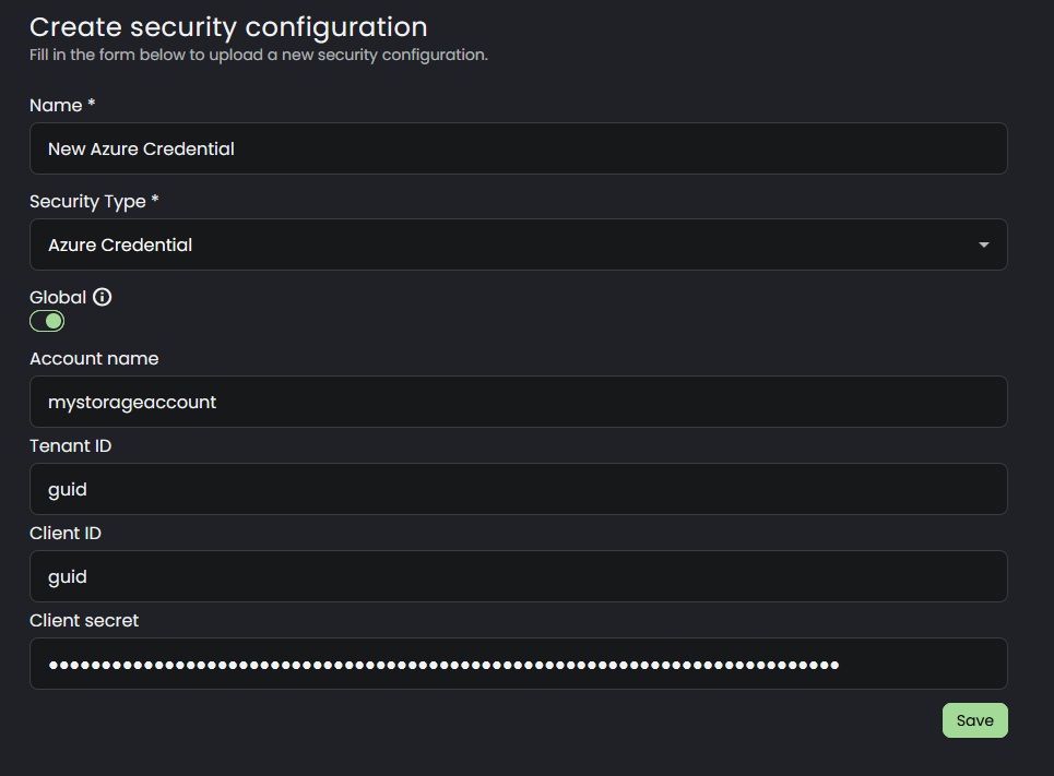 security config