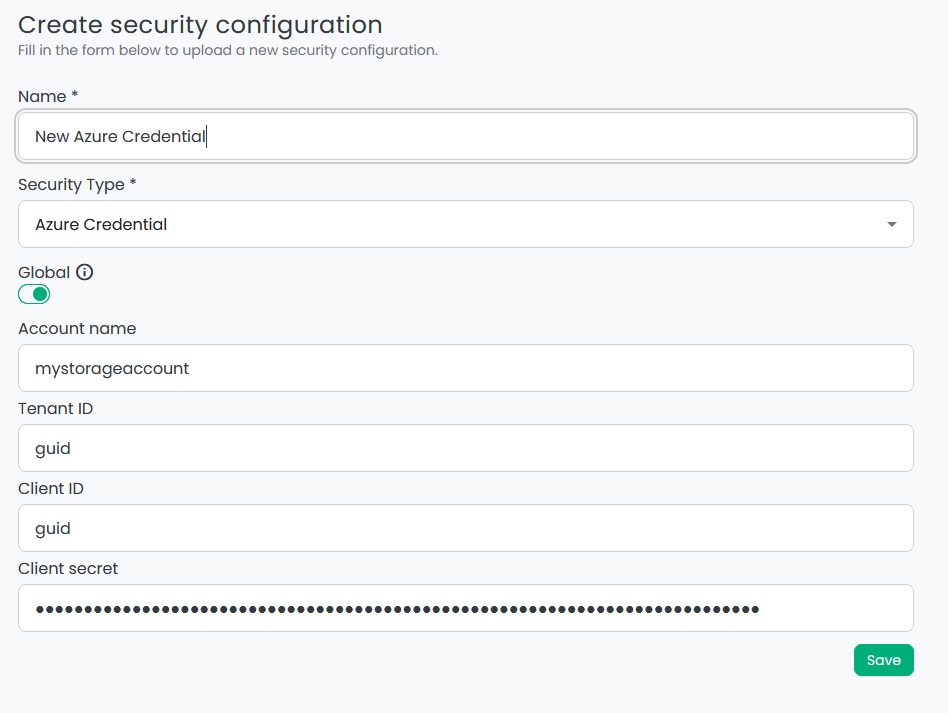 security config