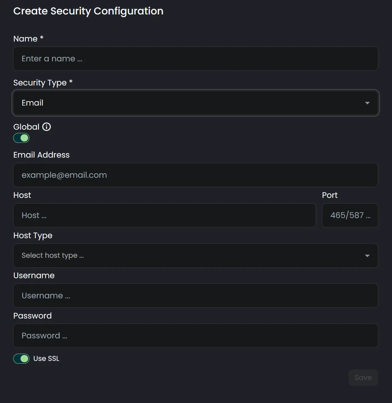 security config