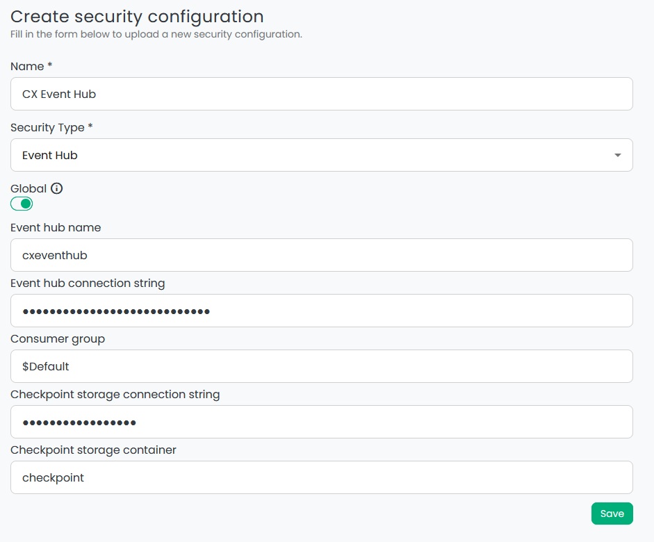 security config