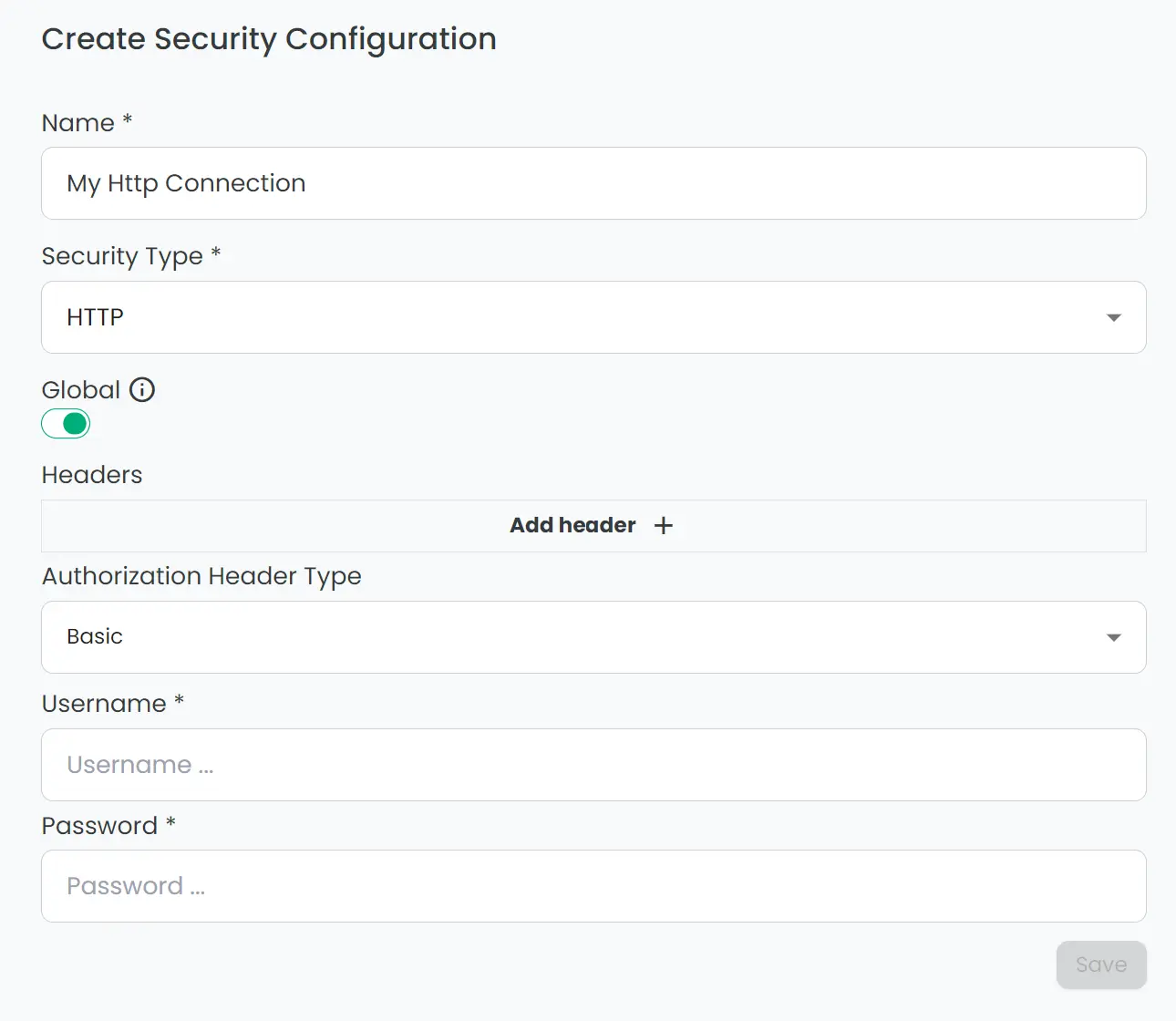 security config