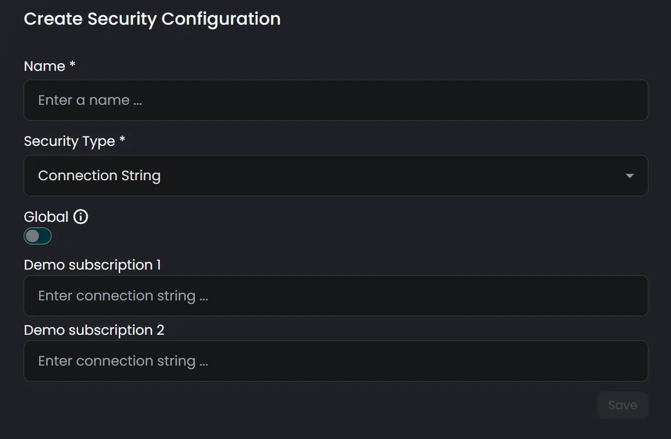 security config