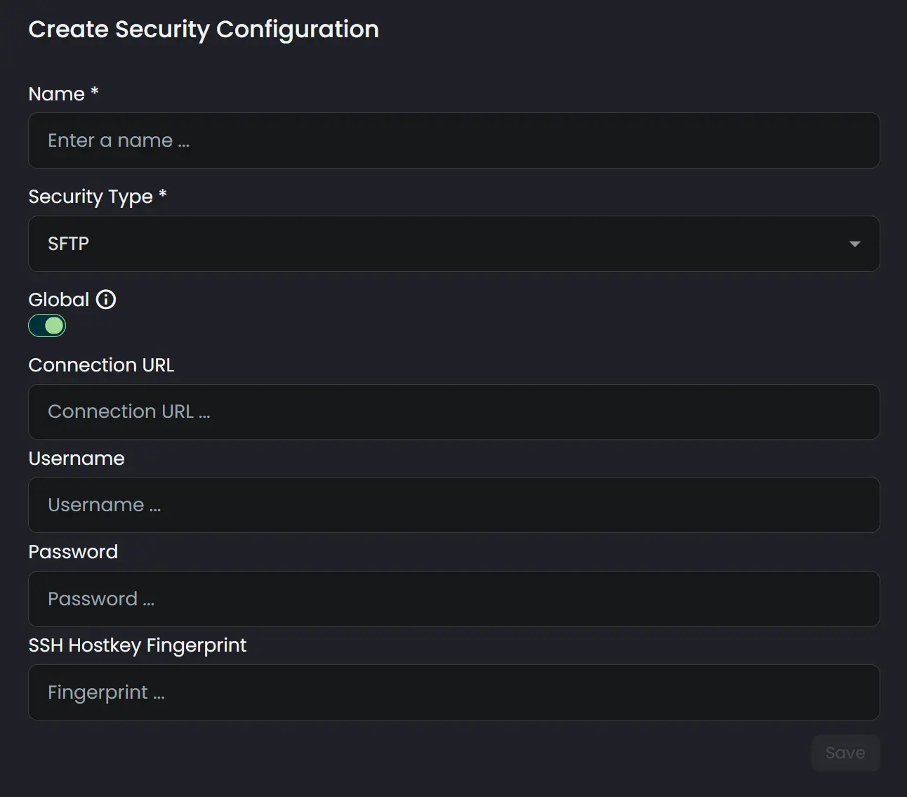 security config